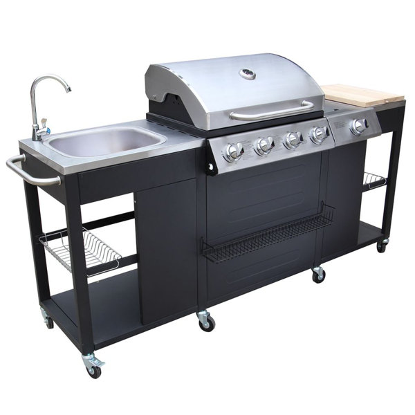 Garten Living 66 cm beweglicher Elektrogrill Blountsville mit 5